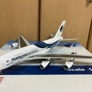 1/200 A380 マレーシア航空 100thA380 malaysia airlines 航空 飛行機 模型 ダイキャストの画像2