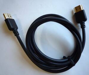 HDMIケーブル タイプA HDMIコード 1.1m 金メッキ 黒 ブラック ケーブル HDMI High Speed　ハイスピード　