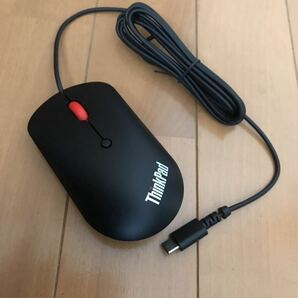 【送料無料】動作確認済USBマウス thinkpad type-c wired compact mouse 中古　lenovo