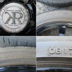 KREUZER 18インチ PCD100 5穴 8J +35 ヨコハマ製 クロイツァー SERIESV-880-1 アルミホイール 225/40R18 中古品 4本の画像9