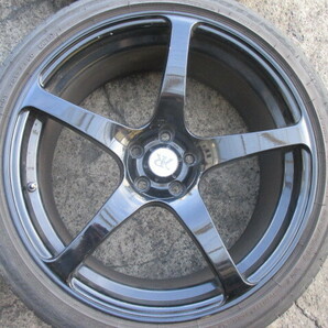 KREUZER 18インチ PCD100 5穴 8J +35 ヨコハマ製 クロイツァー SERIESV-880-1 アルミホイール 225/40R18 中古品 4本の画像2