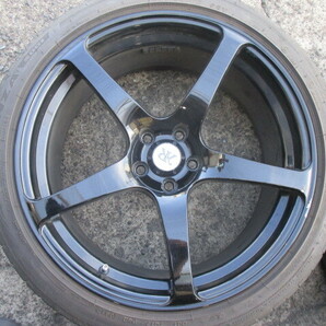 KREUZER 18インチ PCD100 5穴 8J +35 ヨコハマ製 クロイツァー SERIESV-880-1 アルミホイール 225/40R18 中古品 4本の画像4