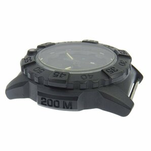 1円 不動 ジャンク ルミノックス LUMINOX クオーツ シリーズ3500 黒文字盤 カーボン/SS メンズ 腕時計の画像5