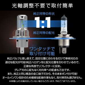 【ポン付け】バルブ型LEDヘッドライトの最高峰! シルビア S14 後期 H8.6~H10.10 信玄LED 粋-SUI- H1 1年保証 車検対応の画像3