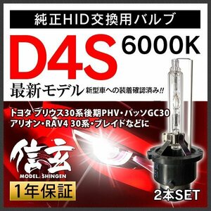 新品 Model 信玄 純正交換 HID D4S トヨタ プリウス30系後期 PHV パッソGC30 アリオン RAV4 30系 ブレイドに 車検対応 安心の1年保証