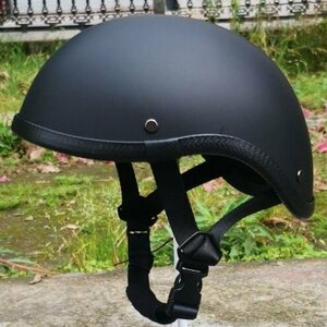 マットブラック ダックテールヘルメット M L XL ハーフヘルメット ハーレー 半キャップ バイク用 バイクヘルメット 自転車