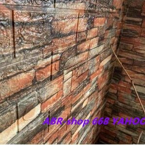 品質保証■50枚 70x77cm 背景壁 3D立体レンガ模様壁紙 防水 汚い防止 カビ防止 エコ素材の画像3