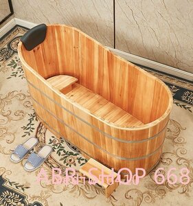 高品質 強くお勧め☆木製浴槽 バスタブ 美容院サウナ　成人バケツ お風呂 家庭用シャワー