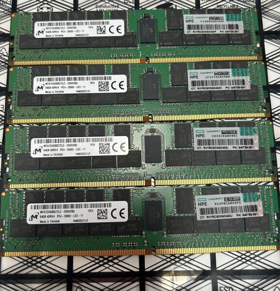 Micron 256GB(64GBx4) DDR4-2666V ECC LRDIMM