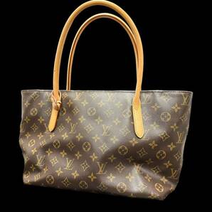 1円～ ほぼ未使用 極美品 LOUIS VUITTON ルイヴィトン トートバッグ ラスパイユPM モノグラム ヌメ革 A４収納 肩掛け ブラウンの画像1