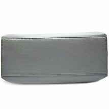 EMPORIO ARMANI【エンポリオ アルマーニ】トートバッグ　ハンドバッグ　ライトブルー　レディース【中古】_画像4