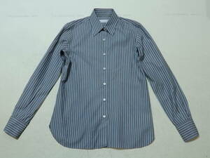 「送料無料」鎌倉 シャツ:Makar's Shirt:メーカーズシャツ：日本製♪コットン100％：おしゃれストライプ柄シャツ＊サイズ７