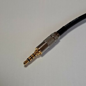 ♪fiio用 3.5mm 4極ミニプラグ→同軸メス 変換ケーブル fiio M11 X7 X5 2nd 3rd X3 2nd Mark III等に AT-HRD5 HRD500 即決送料込♪の画像2