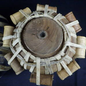 李9557 中古 インド 打楽器 BINA タブラ バヤン 木製 金属製 2点 セットの画像7
