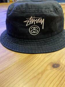 ステューシー STUSSY バケットハット ブラック 帽子 ハット 黒 