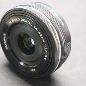 OLYMPUS M.ZUIKO DIGITAL 14-42mm F3.5-5.6 カメラ パンケーキ レンズ 一眼レフ オリンパス ジャンク [0062]の画像1