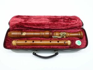 28 Yamaha tenor recorder maple series ba lock system YAMAHA wooden recorder case attaching Junk present condition 