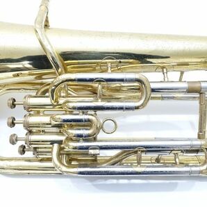 53 ヤマハ ユーフォニアム  YEP-321 マウスピース 47 48 2点   YAMAHA ケース付  ジャンク 現状の画像9