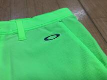 OAKLEY GOLF(オークリーゴルフ) 春夏 吸汗速乾、軽量 、ストレッチ、肌面ドライ ハーフパンツ FOA403529((NEON GREEN)９７_画像9