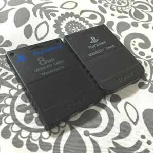 プレイステーション　プレイステーション2　メモリーカード　SONY純正品　ブラック2枚。