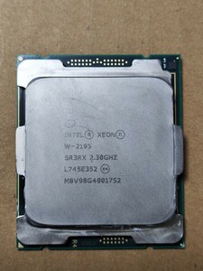 【動作確認済み】Intel Xeon W-2195 SR3RX 18C 2.3GHz 24.75MB 140W LGA2066 DDR4-2666 XEON W 2195 18コア skylake