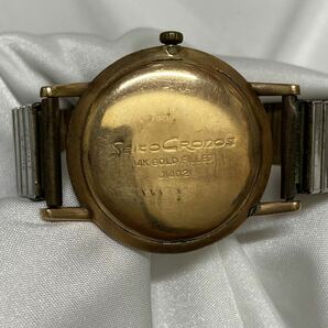 Seiko セイコー Cronos クロノス 23石 14K GOLD FILLED J14021 手巻き 腕時計 不動品の画像4