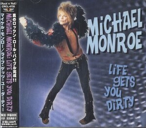 ＊中古CD MICHAEL MONROEマイケル・モンロー/LIFE GETS YOU DIRTY 1999年作品国内盤ステッカー付き HANOI ROCKS ハノイ・ロックス