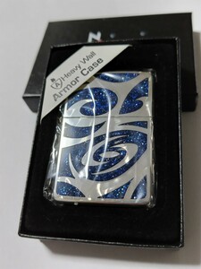 未使用品　Armor　Case　MILD　SEVEN　Zippo　THE　BLUE　マイルドセブン　アーマージッポー　両面加工　2006年製造　懸賞当選希少品　新品