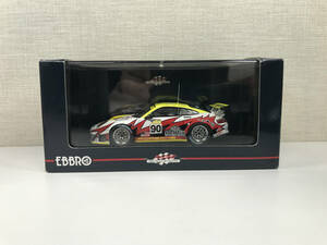 【１円スタート】1/43 エブロ WHITE LIGHTNING レーシング ポルシェ911 GT3 RSR 2005 ルマン White 777 No90 EBBRO Z8 