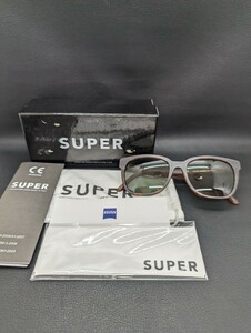 美品 保管品【SUPER BY RETROSUPERFUTURE 53□17 145 べっこう風 マット サングラス】スーパー バイ レトロスーパーフューチャー ブランド