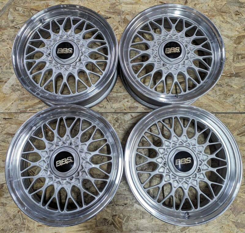 【希少！】BBS RG 15インチ 6J＋45 PCD100 4穴 4H メッシュ ロードスター シビック 軽自動車 コンパクト