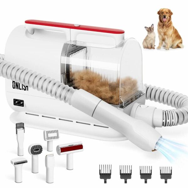 犬 猫 ペット用 グルーミングセット バリカン 掃除機 吸引機 大容量 2.2L