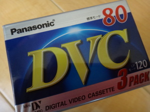 Panasonic　DVC　MiniDV　８０分 未使用品　３本組