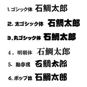 バッカン用ネームステッカー Mサイズ×４枚 貼り方の解説書・脱脂クリーナーつきの画像4