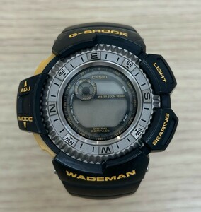 ☆3542 ジャンク品 カシオ DW9800 G-SHOCK(ジーショック) WADEMAN メンズ腕時計 ブラック　　現状保管品☆