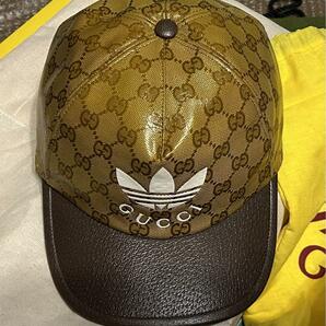 新品　限定 コラボ　adidas x Gucci ベースボールキャップ　帽子　グッチ　アディダス　国内正規品　イタリー製