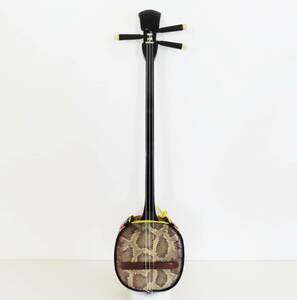 T04 Okinawa sanshin shamisen питон / чёрный дерево / Dragon вышивка струнные инструменты . лампочка 