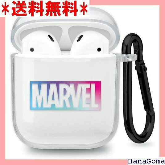 Premium Style AirPods 充電ケース用 抗菌ソフトケース AirPods MARVELロゴ 431