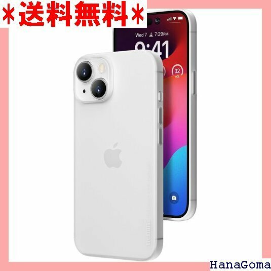 0.3㎜極薄 iPhone 15 Plus対応ケース 6.7インチ人気ケースカバー Trans-White 820