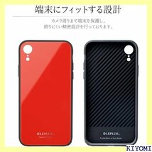 iPhone XR 背面ガラスシェルケースSHELL GLASS レッド 84_画像6