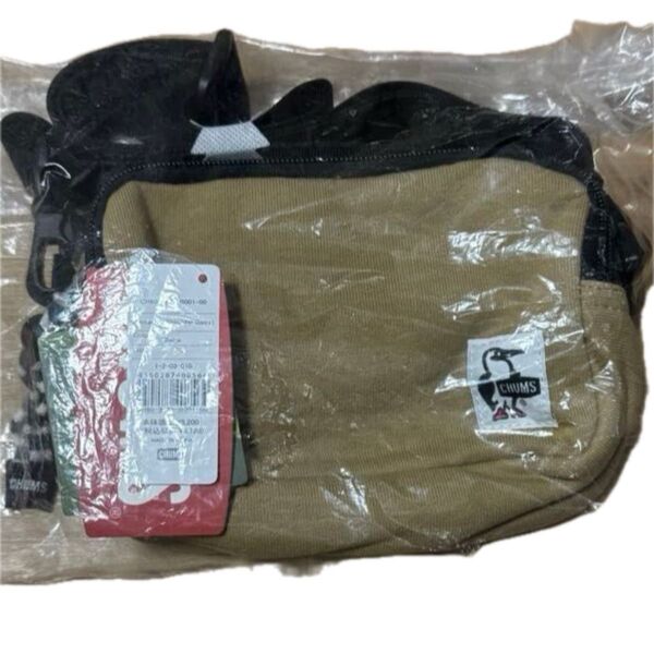 チャムス Rectangle Shoulder Sweat レクタングルショルダースウェット Beige NO.2