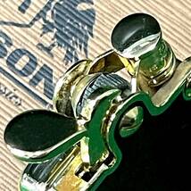 ★☆ RONSON/ロンソン オイルライター BANJO/バンジョー 1927 ブラック×ゴールド ヴィンテージ 喫煙具/グッズ 火花確認のみ_画像8