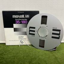 ★☆ maxell/マクセル UD Sound Recording Tape 35-180 UDテープ/ローノイズ/メタルリール _画像1