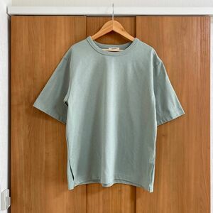 Studio clip コットンベーシックTシャツ　カットソー　M 緑 半袖カットソー