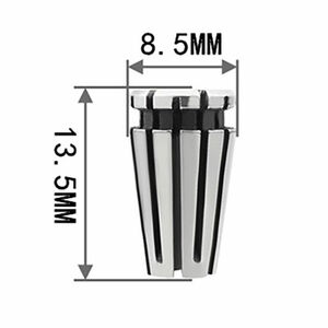 穴径 1mm ER8 精密コレットチャック フライス旋盤用