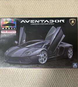 レア♪1/24アオシマ プリペイントモデルシリーズ No.SP ランボルギーニ アヴェンタドール LP700-4(マットブラック)♪LAMBORGHINI AVENTADOR