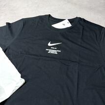 新品 XLsize ナイキ 半袖 Tシャツ 2枚セット 人気 プリント ロゴ まとめ 白 黒 ビッグロゴ スウッシュ SWOOSH BY NIKE スポーツ ジム 服_画像7