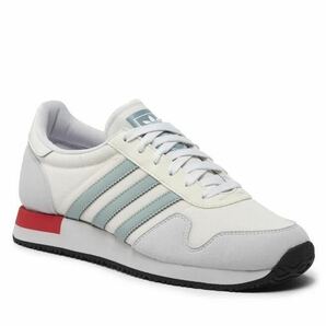 1円〜 新品 26.5cm アディダスオリジナルス USA 84 adidas originals スニーカー シューズ 80s モダン ランニング 白 赤 スエード 箱有の画像3