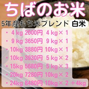 お米 米　24kg　白米　新米　ふさおとめ　マンゲツモチ　もち米　ブレンド米　精米【値下げ・日時指定不可】