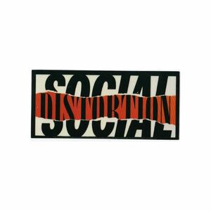 Social Distortion sticker so- car ru* Distortion Ripped Logo